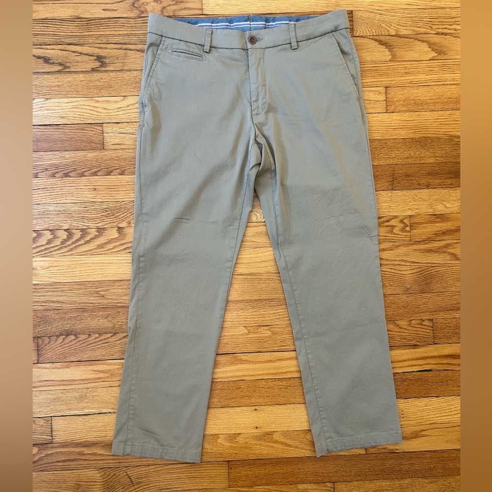 Ballin Men’s Pants, Modern Fit, color khaki, size 34, length 28.5”